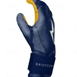 Bruce Bolt PREMIUM PRO Long Cuff Batting Gloves: Navy Gear