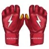 Bruce Bolt PREMIUM PRO Long Cuff Batting Gloves: Red 1 Bruce Bolt PREMIUM PRO Long Cuff Batting Gloves: Red