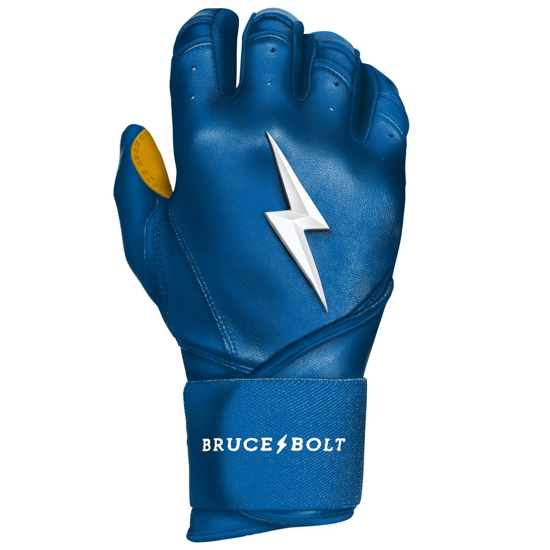 Gear Bruce Bolt PREMIUM PRO Long Cuff Batting Gloves: Royal 7 Gear Bruce Bolt PREMIUM PRO Long Cuff Batting Gloves: Royal