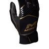 Miken Softball MK7X Adult Black And Gold Batting Gloves: MBGGLD-BLK Gear