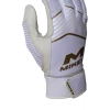 Gear Miken Softball MK7X Adult White And Gold Batting Gloves: MBGGLD-WHT 1 Gear Miken Softball MK7X Adult White And Gold Batting Gloves: MBGGLD-WHT