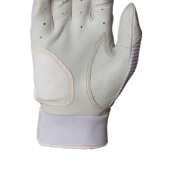 Gear Miken Softball MK7X Adult White And Gold Batting Gloves: MBGGLD-WHT