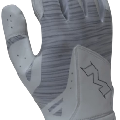 Gear 2018 Miken Pro White And Grey Batting Gloves: MBGL18-WHT