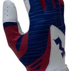 2018 Miken Pro Red White And Blue Batting Gloves: MBGL18-RWB Gear