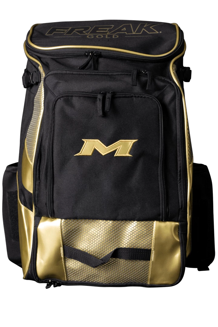 2022 Miken MK7X Baseball & Softball Backpack (Freak Gold Series): MKMK7X-BP-GLD 3 2022 Miken MK7X Baseball & Softball Backpack (Freak Gold Series): MKMK7X-BP-GLD
