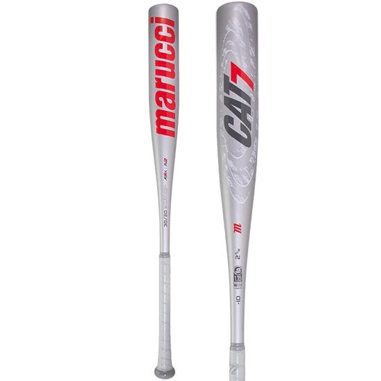 Marucci CAT 7 Silver (-10) USSSA Baseball Bat: MSBC7210S Bats 3 Marucci CAT 7 Silver (-10) USSSA Baseball Bat: MSBC7210S Bats