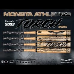 Monsta Athletics 2022 Monsta Wood Grain Limited Edition 12.5" Midloaded USA Slowpitch Softball Bat Bats