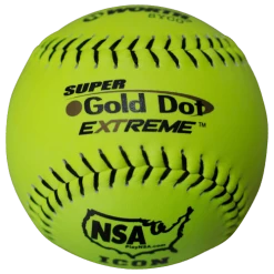 Worth 12" Super Gold Dot NSA Slowpitch Softballs (Dozen): NI12CY Gear