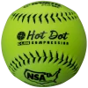 Worth 11" Hot Dot NSA Slowpitch Softballs 52/275 (Dozen): NO11SY