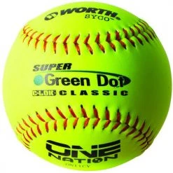 Worth One Nation 11 In Green Dot Softballs Dozen (ON11CY) Gear