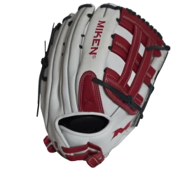 Gear Miken Pro Series 14″ Slow Pitch Fielding Glove – White/Scarlet/Navy: PRO140WSN 8 Gear Miken Pro Series 14″ Slow Pitch Fielding Glove – White/Scarlet/Navy: PRO140WSN