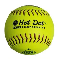 Gear Worth 12" ASA Hot Dot Slowpitch Softballs (Dozen): AHD12CY