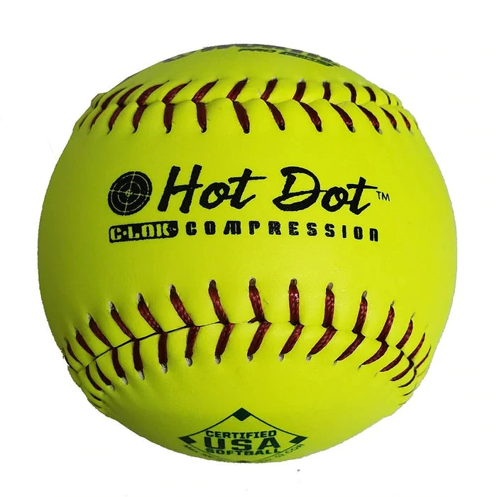 Gear Worth 12" ASA Hot Dot Slowpitch Softballs (Dozen): AHD12CY 3 Gear Worth 12" ASA Hot Dot Slowpitch Softballs (Dozen): AHD12CY