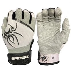 Gear 2022 Spiderz PRO Model Batting Gloves: White/Black