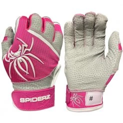 Gear 2022 Spiderz PRO Model Batting Gloves: Pink/White