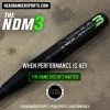 Bats PURE Sports NDM3 13" 2 Piece Game Ready USSSA Slowpitch Softball Bat: M1B3