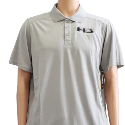 Tops HB Sports Logo New Balance Light Grey Performance Tech Polo: TMMT706