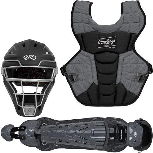 Rawlings Intermediate Black/Graphite VELO 2.0 Catcher's Gear Box Set: CSV2I-B/GPH 3 Rawlings Intermediate Black/Graphite VELO 2.0 Catcher's Gear Box Set: CSV2I-B/GPH