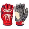 Gear 2021 Spiderz HYBRID Batting Gloves: Red/Navy Blue/White