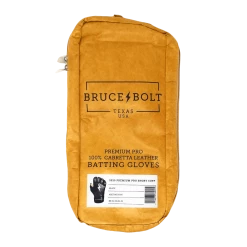 Bruce Bolt PREMIUM PRO Short Cuff Batting Gloves: Black