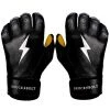 Bruce Bolt PREMIUM PRO Short Cuff Batting Gloves: Black
