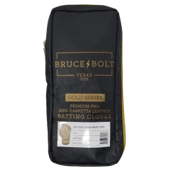 Bruce Bolt PREMIUM PRO Gold Series Batting Gloves: Short Cuff
