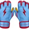 Bruce Bolt PREMIUM PRO BADER Series Short Cuff Batting Gloves: Baby Blue Gear 2 Bruce Bolt PREMIUM PRO BADER Series Short Cuff Batting Gloves: Baby Blue Gear