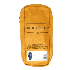 Bruce Bolt PREMIUM PRO Short Cuff Batting Gloves: Navy