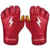Bruce Bolt PREMIUM PRO Short Cuff Batting Gloves: Red Gear 2 Bruce Bolt PREMIUM PRO Short Cuff Batting Gloves: Red Gear