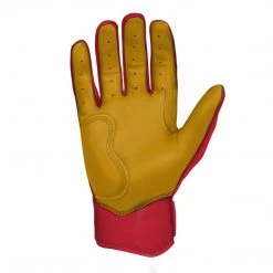 Bruce Bolt PREMIUM PRO Short Cuff Batting Gloves: Red Gear