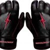 Bruce Bolt PREMIUM PRO TC42 Series Short Cuff Batting Gloves: Black