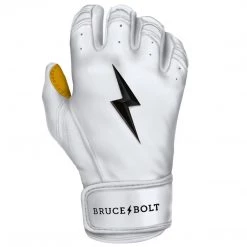 Gear Bruce Bolt PREMIUM PRO Short Cuff Batting Gloves: White 19 Gear Bruce Bolt PREMIUM PRO Short Cuff Batting Gloves: White