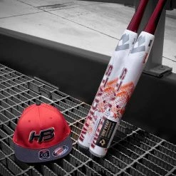 HB Sports Headbanger Sports I8503 Cap America Flexfit Perforated Performance Hat: Red & Black Apparel
