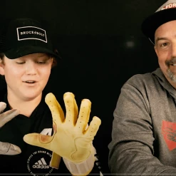 Gear Bruce Bolt PREMIUM PRO Short Cuff Batting Gloves: White 13 Gear Bruce Bolt PREMIUM PRO Short Cuff Batting Gloves: White