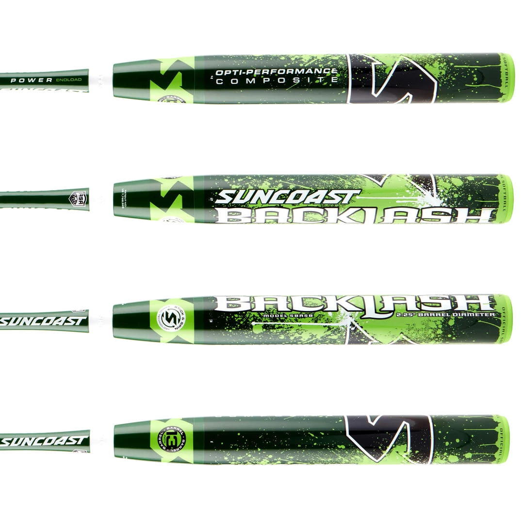 Bats Suncoast Backlash ASA/USA 13" Endloaded Slowpitch Softball Bat 3 Bats Suncoast Backlash ASA/USA 13" Endloaded Slowpitch Softball Bat