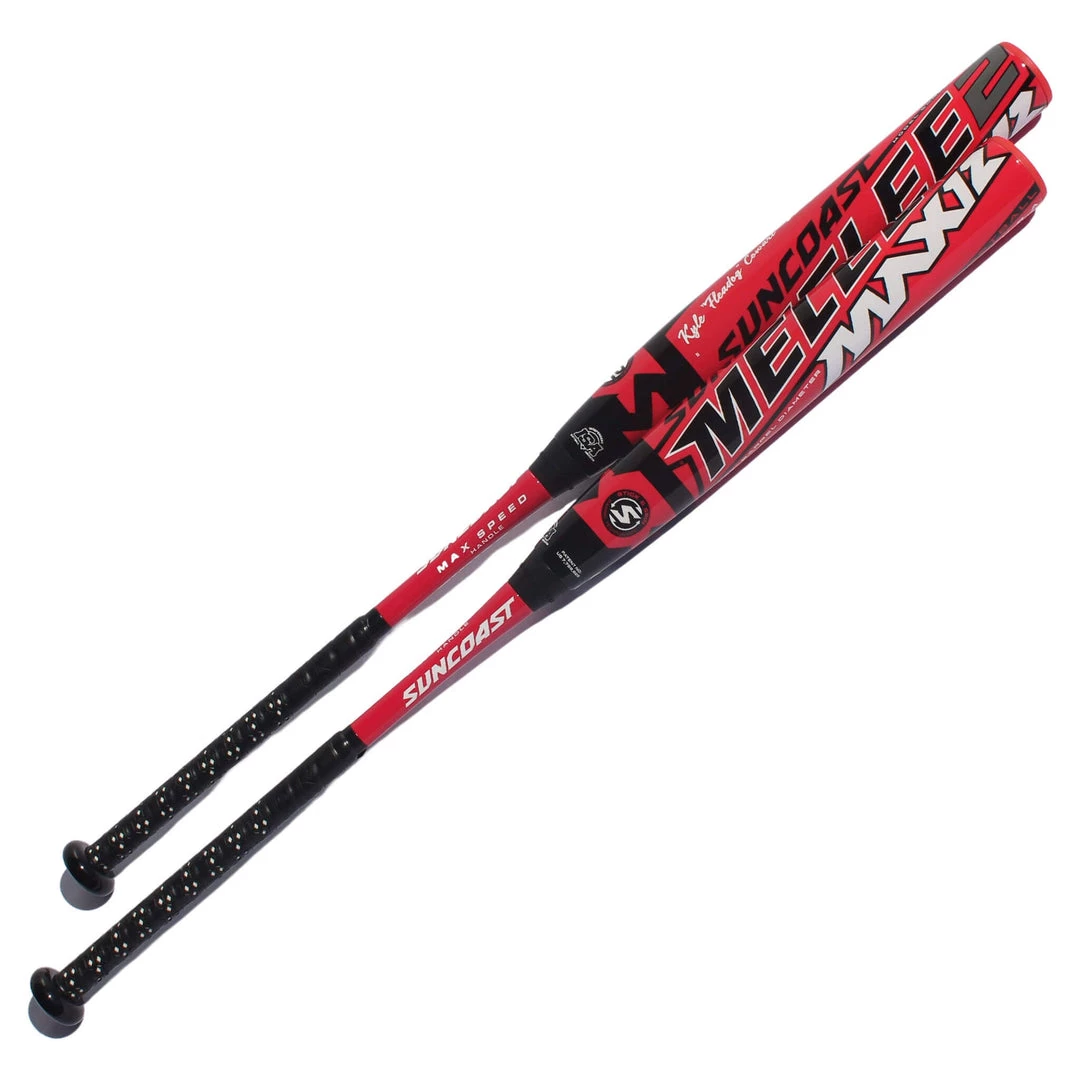 Suncoast Melee Max 2 Endloaded 12" 2 Piece SSUSA Senior Slowpitch Softball Bat: SMM2SE12 Bats 3 Suncoast Melee Max 2 Endloaded 12" 2 Piece SSUSA Senior Slowpitch Softball Bat: SMM2SE12 Bats