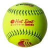 Worth 12" Classic Plus USSSA Hot Dot Slowpitch Softballs (Dozen): UHD12SY Gear