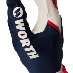 Gear Worth Adult Red, White, And Blue Team Batting Gloves: WBATGL-RWB