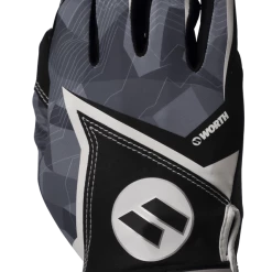 Gear 2020 Black Worth Batting Gloves: WBGL20-BLK