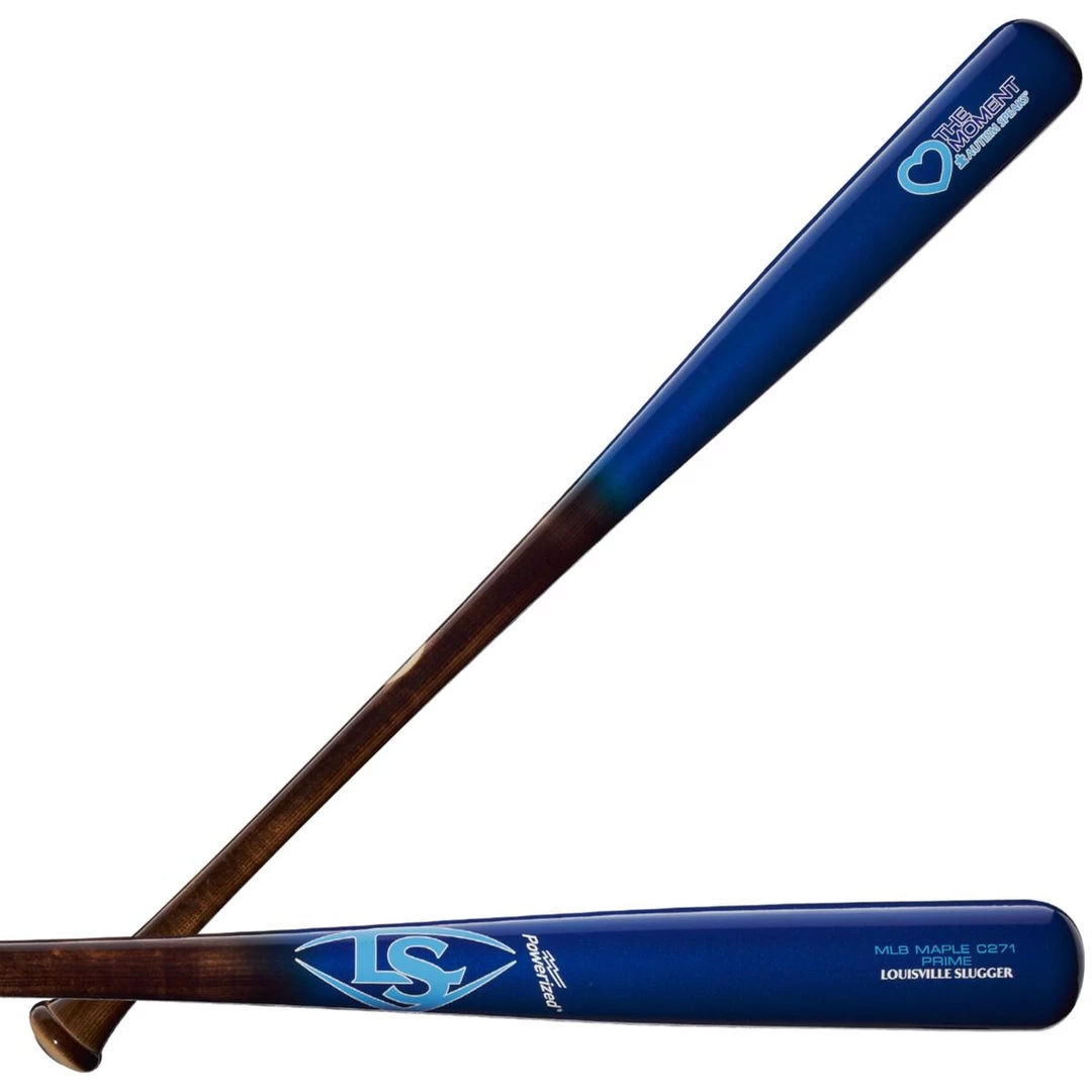 Louisville Slugger Wood Baseball Bats 2021 MLB Prime Maple C271 Baseball Bat - Love The Moment Edition, Autism Speaks 4 Louisville Slugger Wood Baseball Bats 2021 MLB Prime Maple C271 Baseball Bat - Love The Moment Edition, Autism Speaks