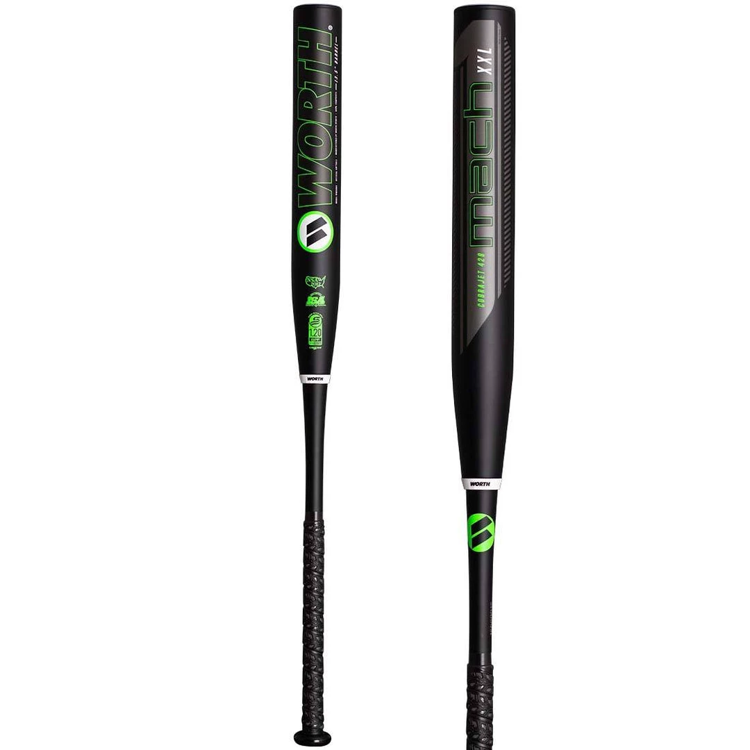 Bats 2022 Worth Mach 1 Cobra Jet 428 XXL 13.5" USSSA Slowpitch Softball Bat: WM22MU 3 Bats 2022 Worth Mach 1 Cobra Jet 428 XXL 13.5" USSSA Slowpitch Softball Bat: WM22MU