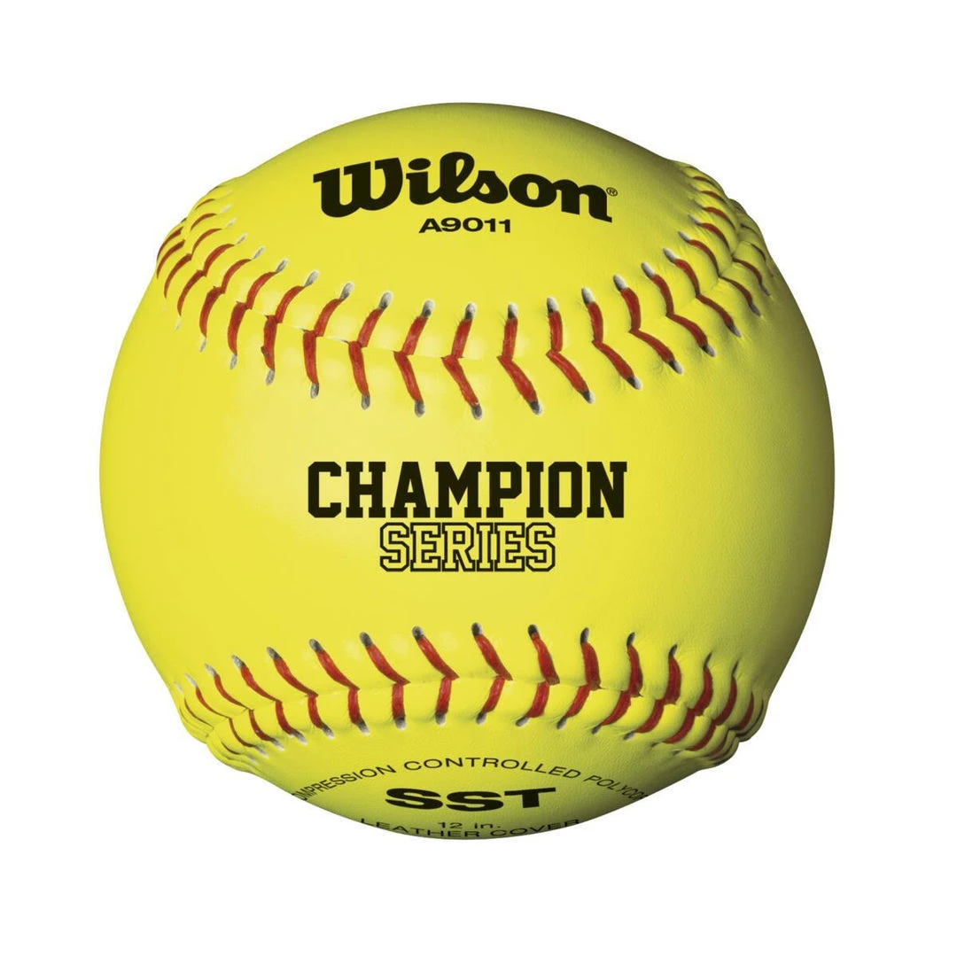 Wilson 12" NFHS Leather Polycore Fastpitch Softballs (Dozen): WTA9011BSST Gear 3 Wilson 12" NFHS Leather Polycore Fastpitch Softballs (Dozen): WTA9011BSST Gear