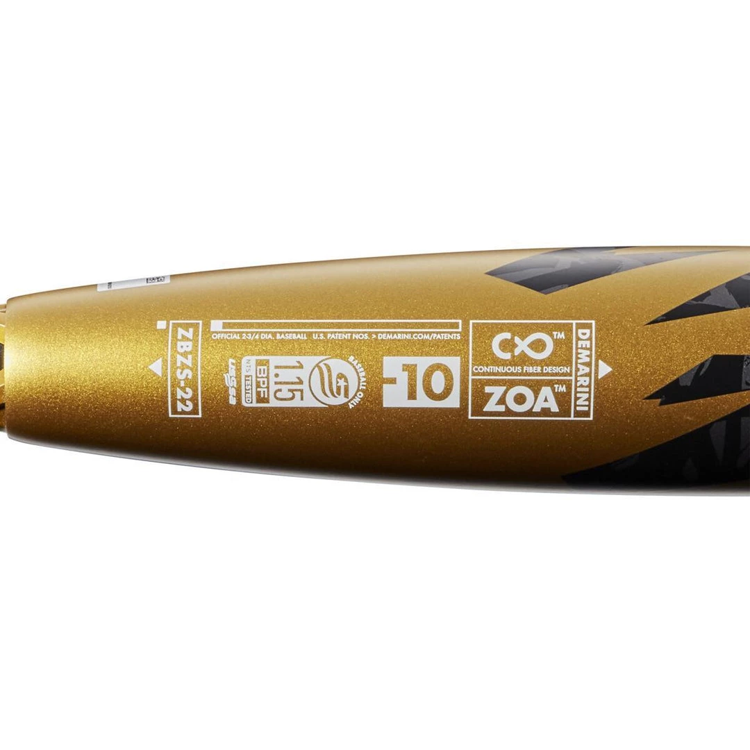 2022 DeMarini Zoa (-10) USSSA Baseball Bat: WTDXZBZ-22 11 2022 DeMarini Zoa (-10) USSSA Baseball Bat: WTDXZBZ-22