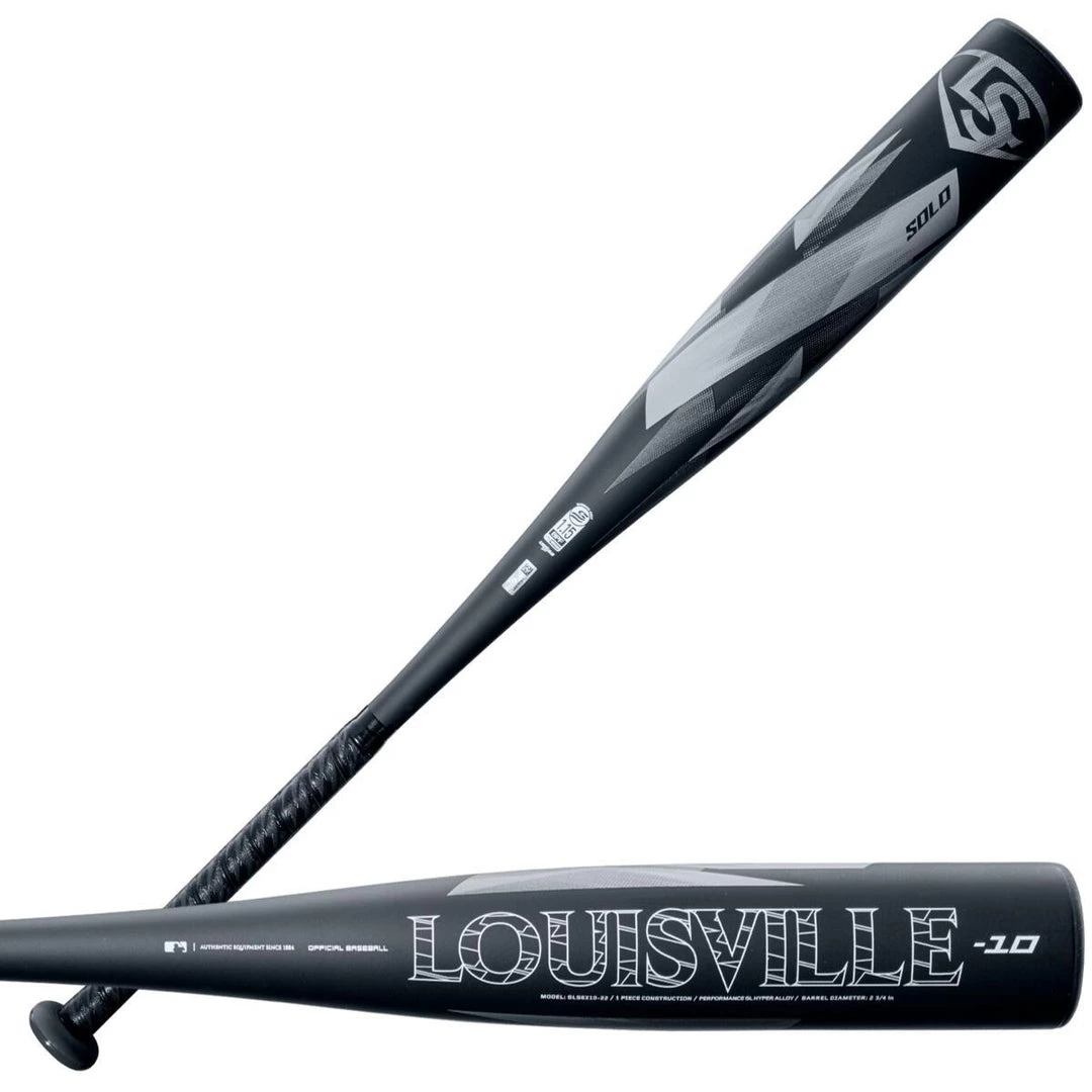 Bats 2022 Louisville Slugger SOLO (-10) USSSA Baseball Bat: WTLSLS6X1022