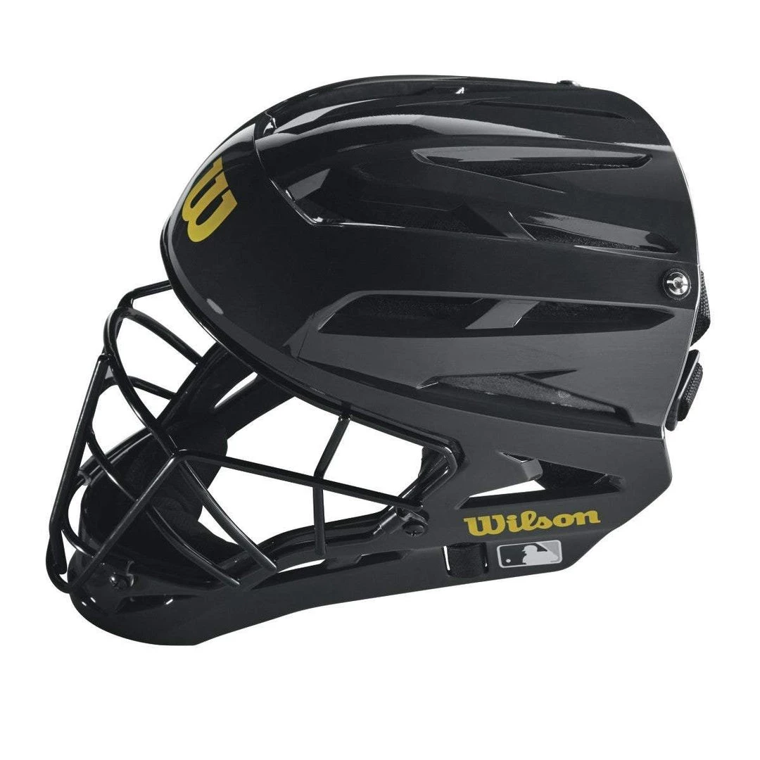 Wilson Pro Stock Steel Umpire Helmet: WTA5801BL Gear 4 Wilson Pro Stock Steel Umpire Helmet: WTA5801BL Gear
