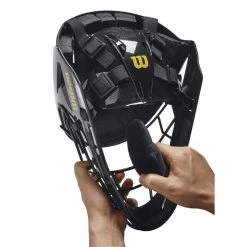 Wilson Pro Stock Steel Umpire Helmet: WTA5801BL Gear 8 Wilson Pro Stock Steel Umpire Helmet: WTA5801BL Gear