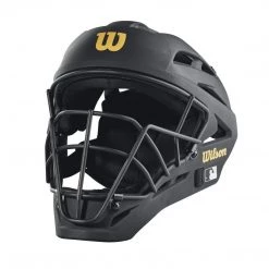 Wilson Pro Stock Titanium Umpire Helmet: WTA5800BL