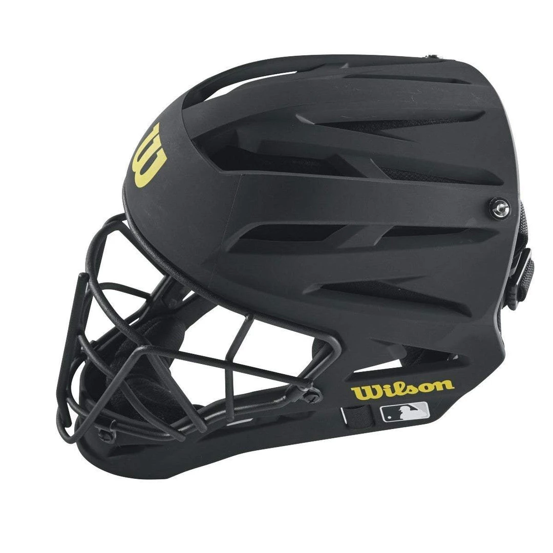 Wilson Pro Stock Titanium Umpire Helmet: WTA5800BL 4 Wilson Pro Stock Titanium Umpire Helmet: WTA5800BL