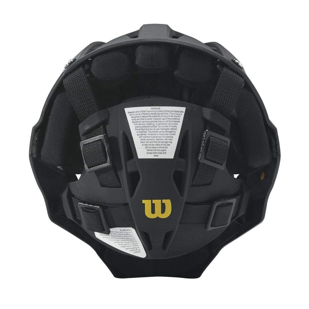Wilson Pro Stock Titanium Umpire Helmet: WTA5800BL 5 Wilson Pro Stock Titanium Umpire Helmet: WTA5800BL