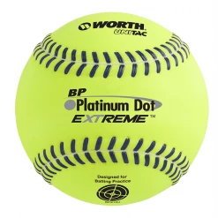 Worth Platinum Dot EXTREME Batting Practice Softballs: BPX12U Gear